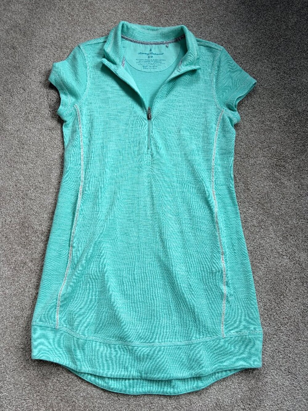 Tommy Bahama WOMENS TOBAGO BAY HALF-ZIP COLLARED DRESS
